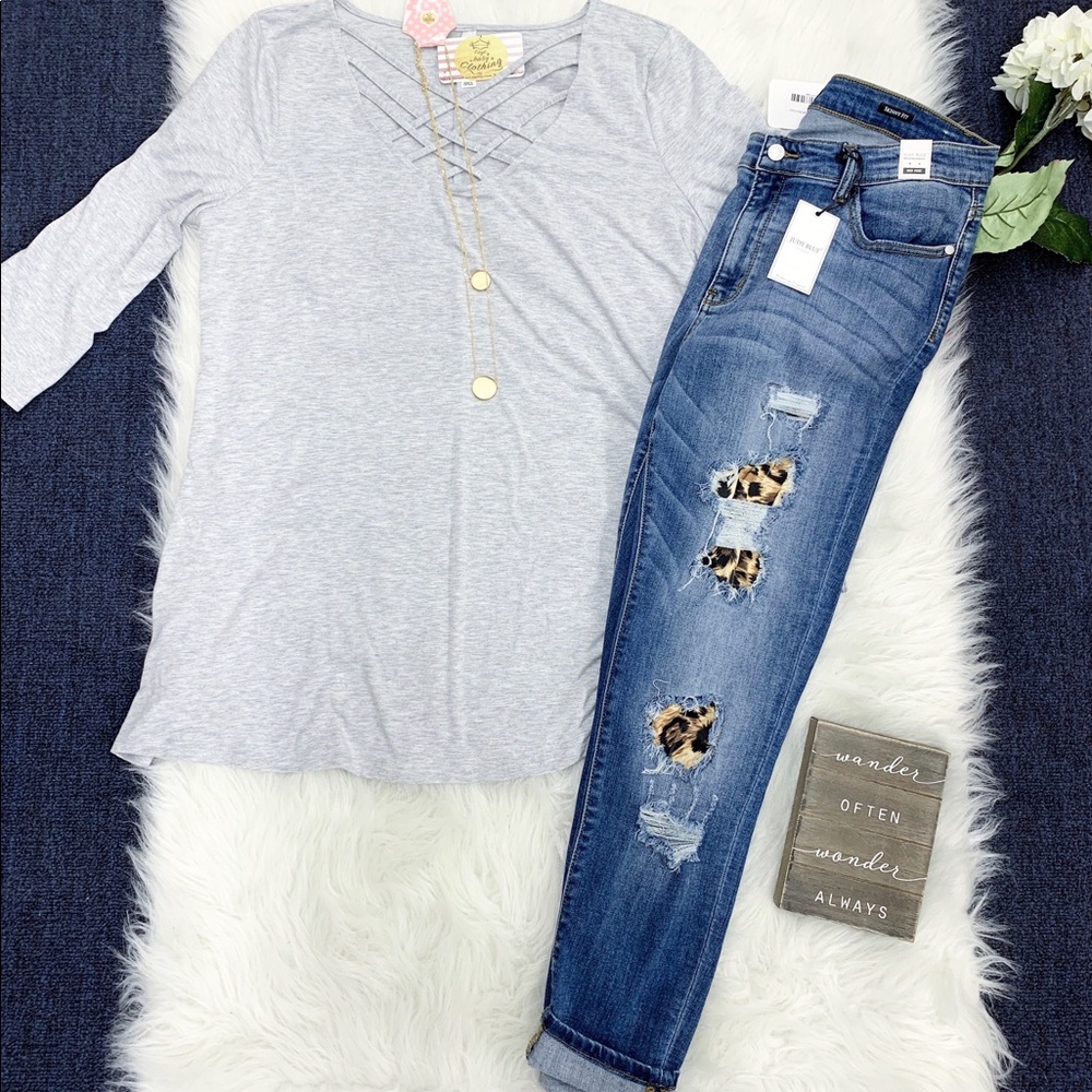 Judy Blue Jeans 1X Leopard Patch